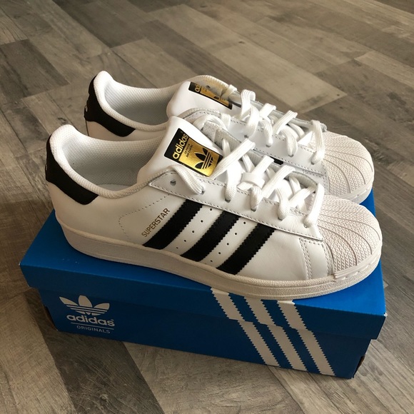 adidas Shoes - adidas Superstar White & Black Sneakers Shoes 8.5